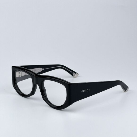 Gucci Men BRAND NEW  Sunglasses Black Transparent Rectangular GG1917S 002 - Picture 1 of 9